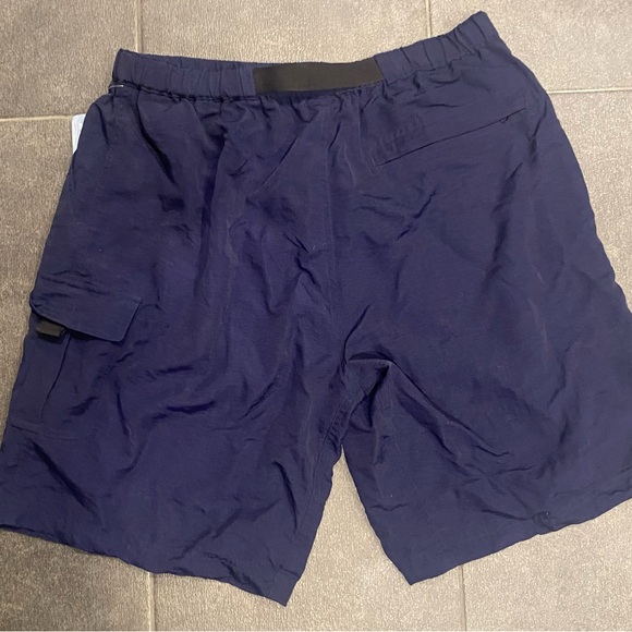 Navy Blue Men's Cargo style Hiking Shorts L - Picture 2 of 3